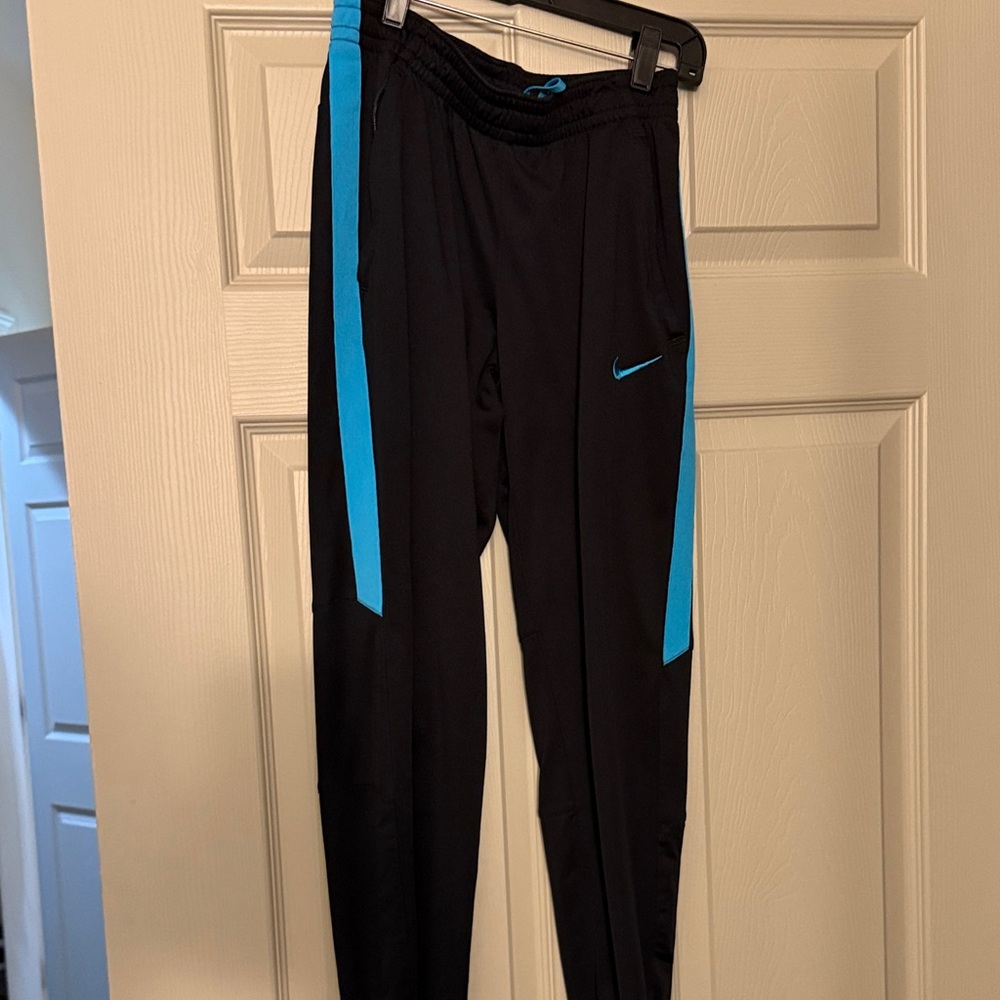 Women’s Nike Black and Blue Soccer Pants